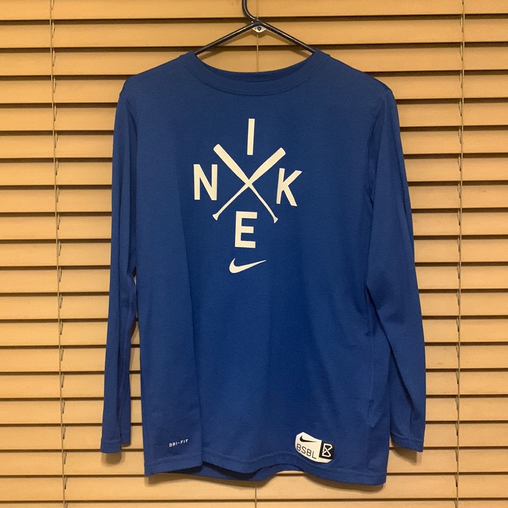 Nike blue long sleeved shirt (kids XL)